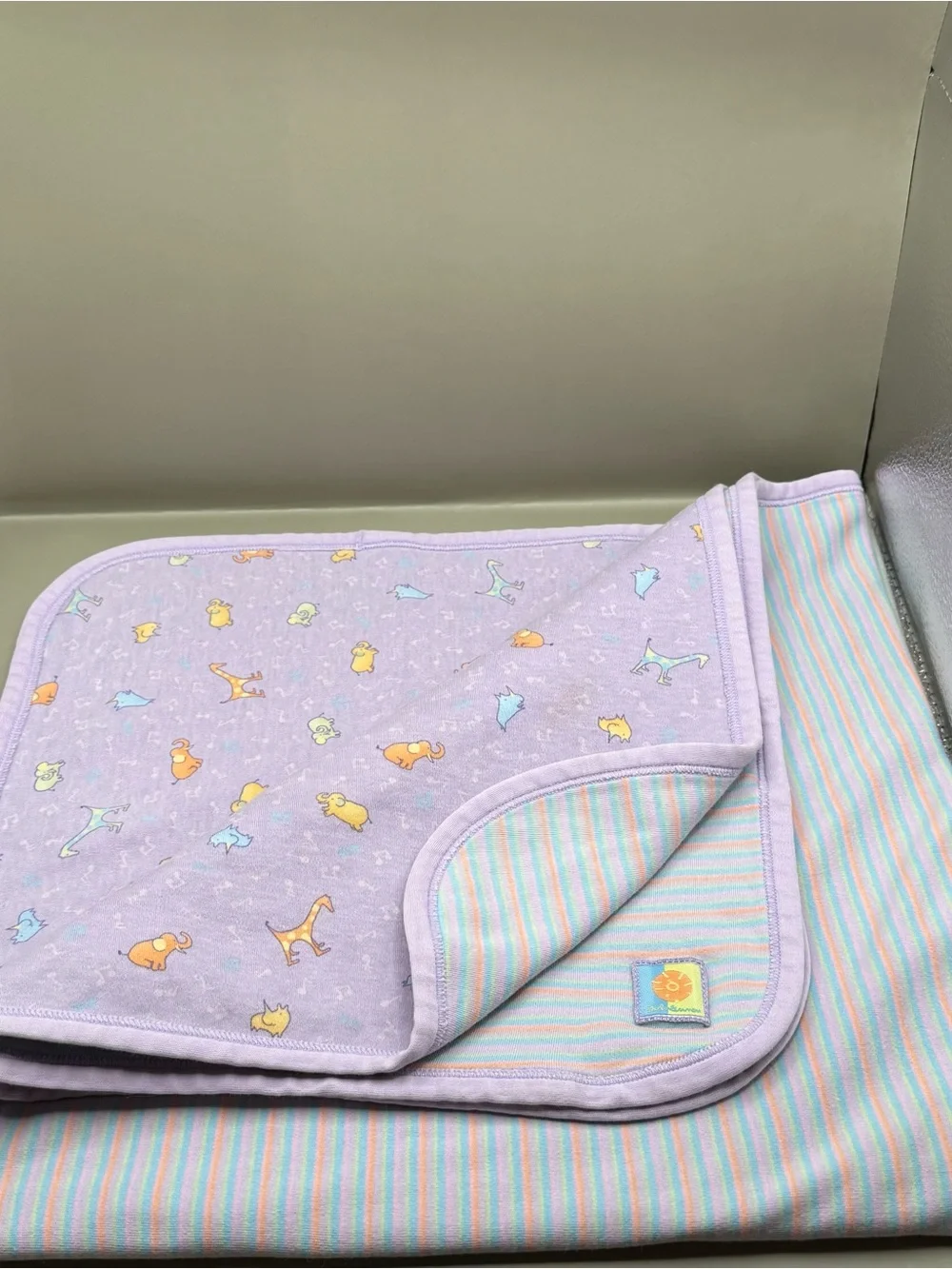 Vintage Carters John Lennon Baby Blanket Lovey Swaddle Receiving Blanket